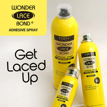 Ebin New York Wonder Lace Bond Wig Adhesive Spray Extreme Mega Hold (Original) - UK Shipping Only