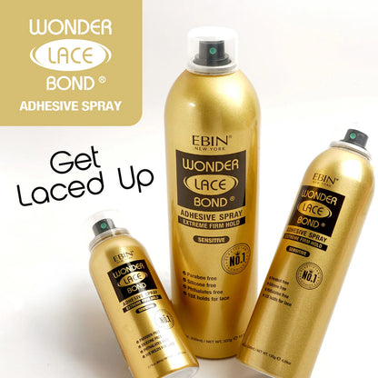 Ebin New York Wonder Lace Bond Wig Adhesive Spray Extreme Firm Hold (Sensitive) - UK Shipping Only