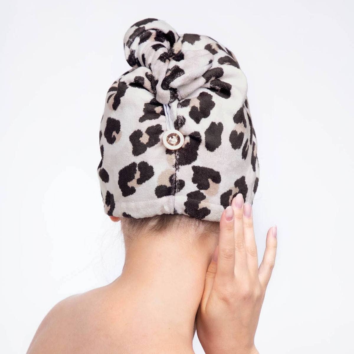 Kitsch Quick Dry Hair Towel Turban- Leopard