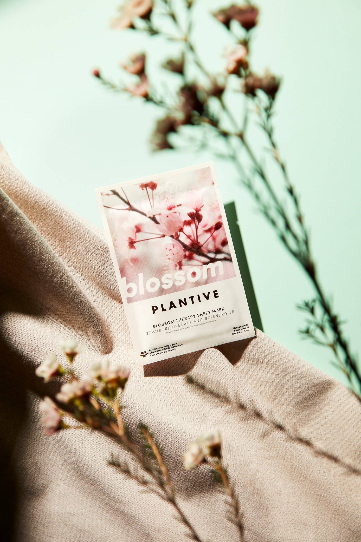 Vitamasques Plantive Blossom Therapy Biodegradable Face Sheet Mask