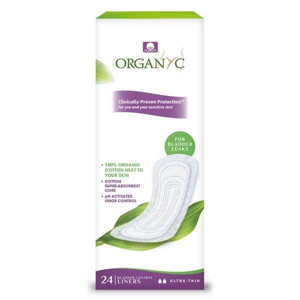 Organyc Ultra Thin Liners For Bladder Leaks 24 Liners