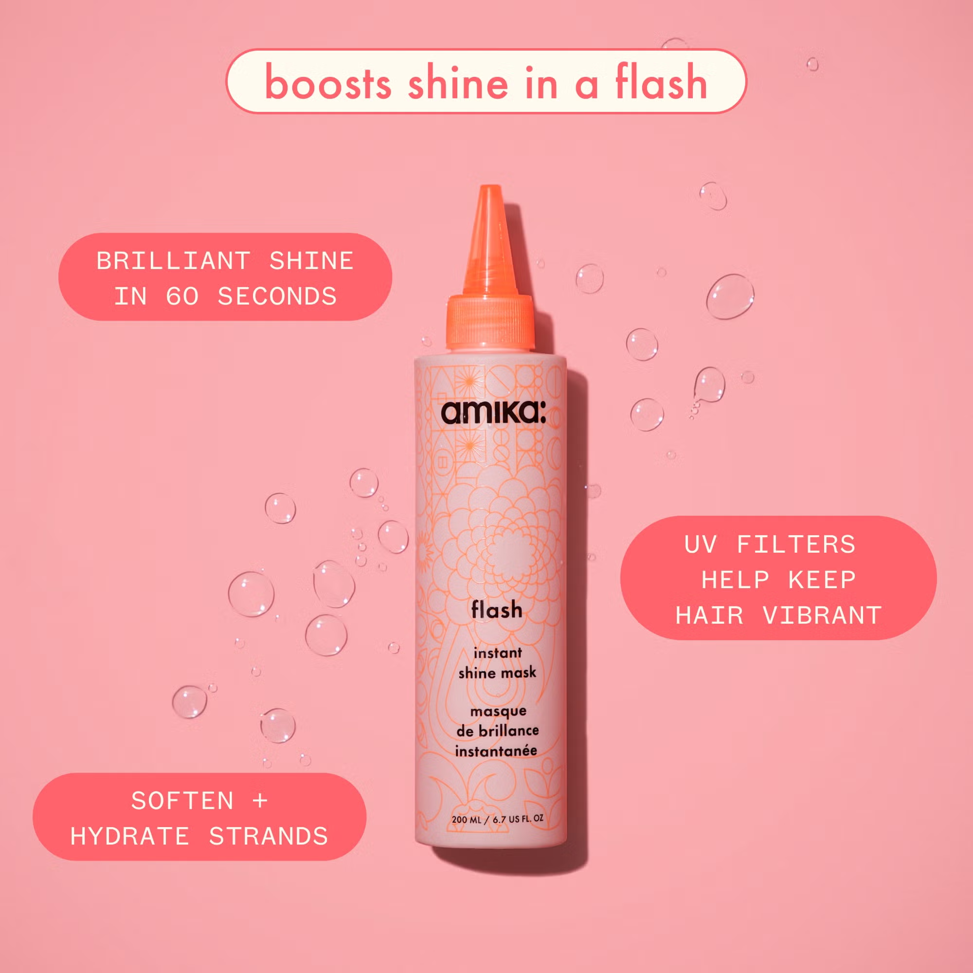 Amika Flash Instant Shine Mask 200ml