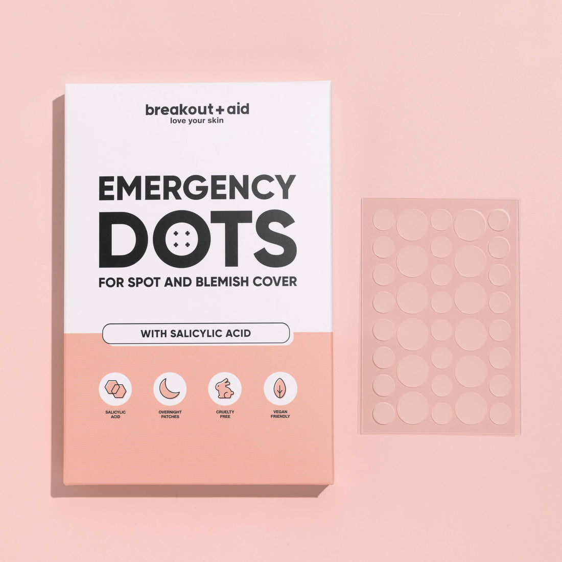 BreakoutAid Emergency Dots with Salicylic Acid 72 dots