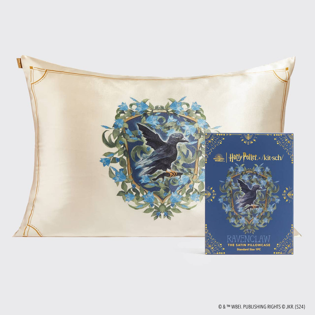 Kitsch x Harry Potter Satin Pillowcase Standard - Ravenclaw