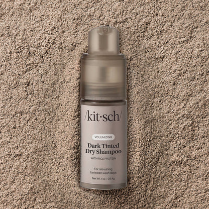 Kitsch Volumizing Rice Protein Dry Shampoo - Dark Tinted Pump 1 oz