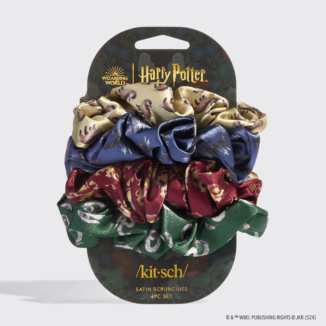 Kitsch Harry Potter x Kitsch Satin Sleep Scrunchies 4pc Set