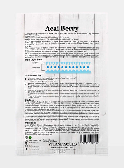 Vitamasques Acai Berry Face Sheet Mask