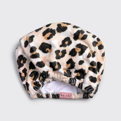 Kitsch Quick Dry Hair Towel Turban- Leopard