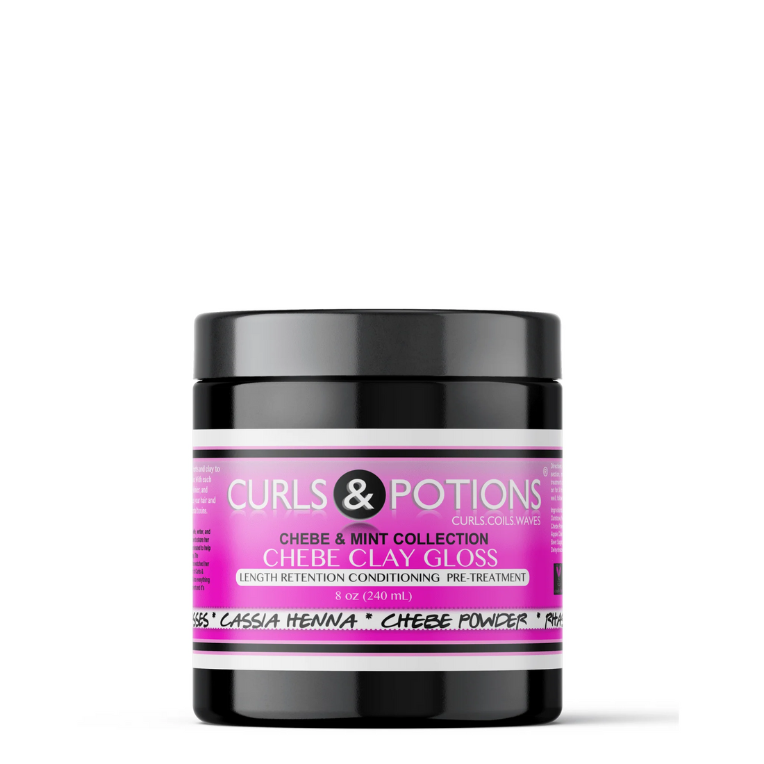 Curls &amp; Potions Chebe Clay Gloss 8oz