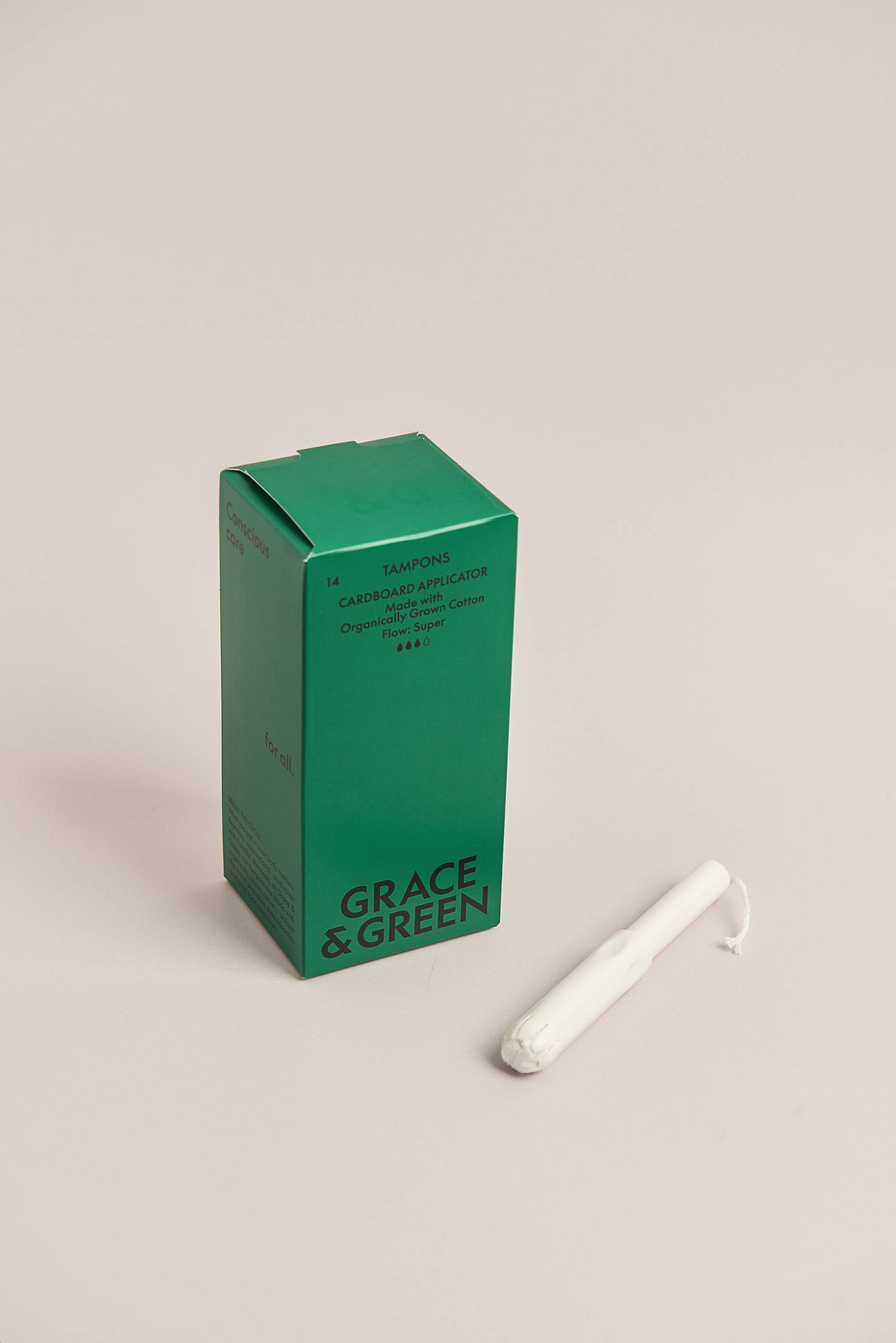 Grace &amp; Green Applicator Tampons - Super