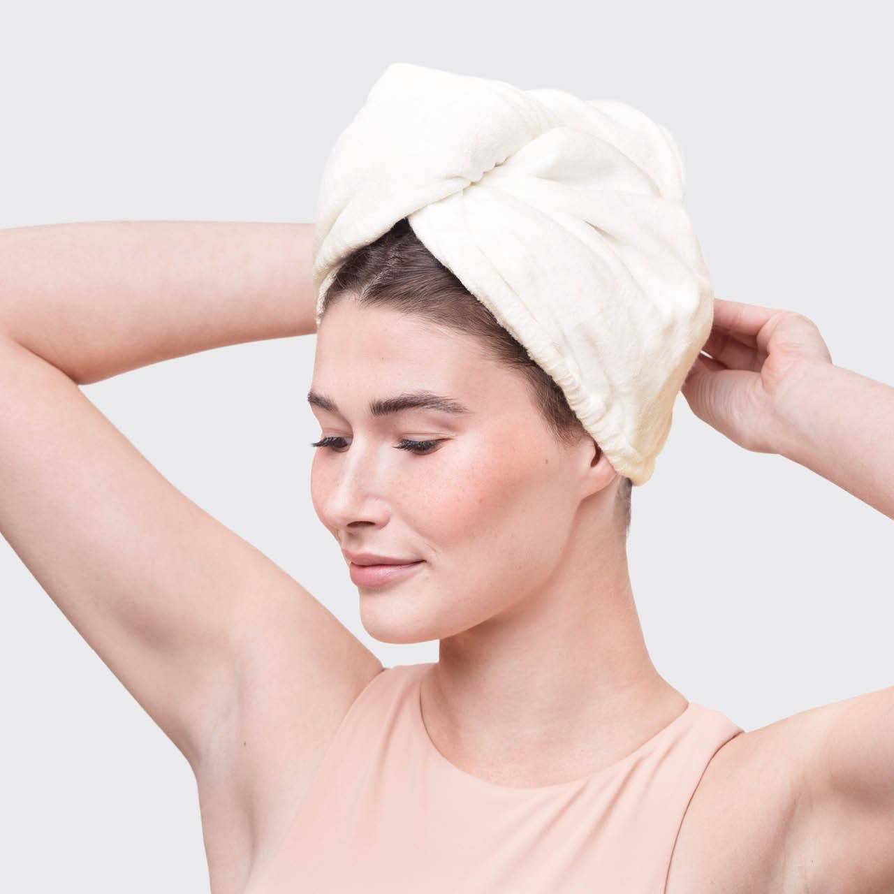 Kitsch Quick Dry Hair Towel - Ivory