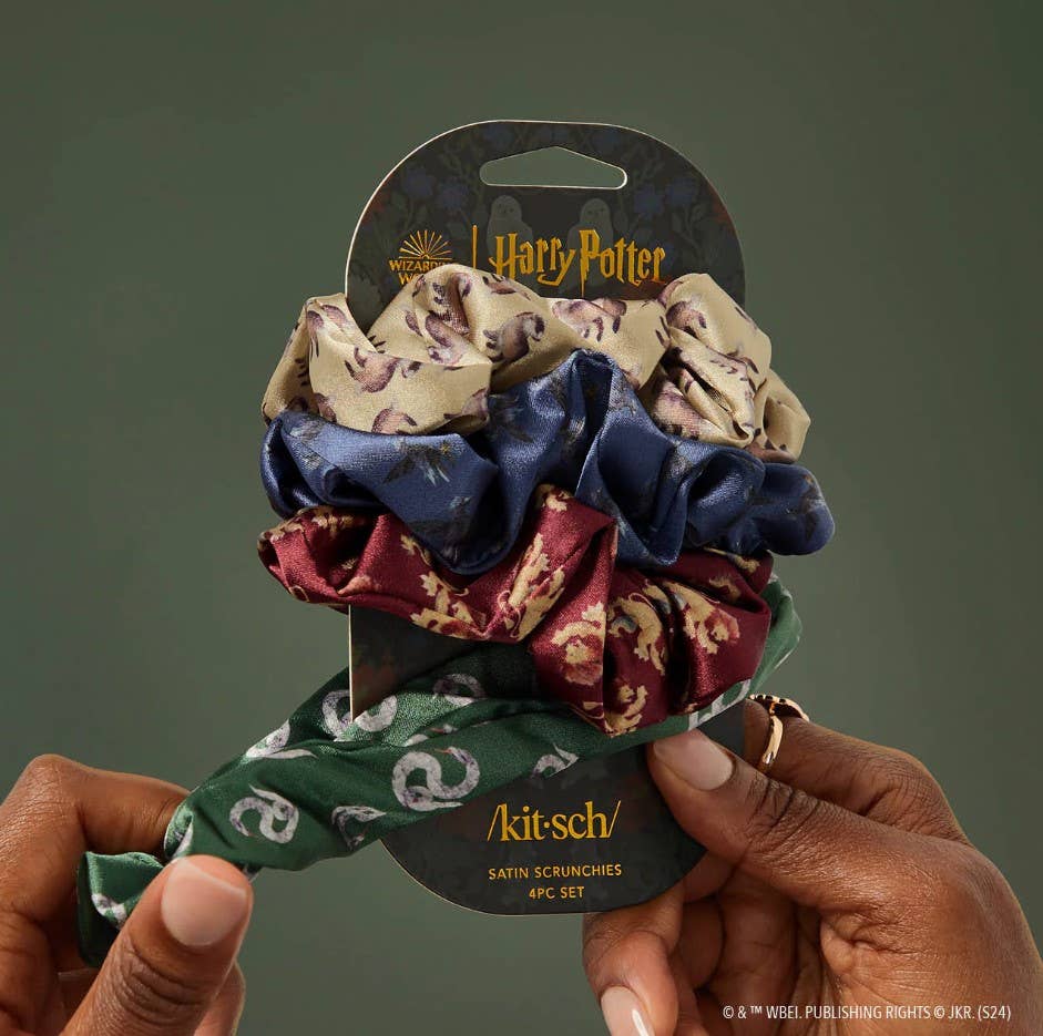 Kitsch Harry Potter x Kitsch Satin Sleep Scrunchies 4pc Set