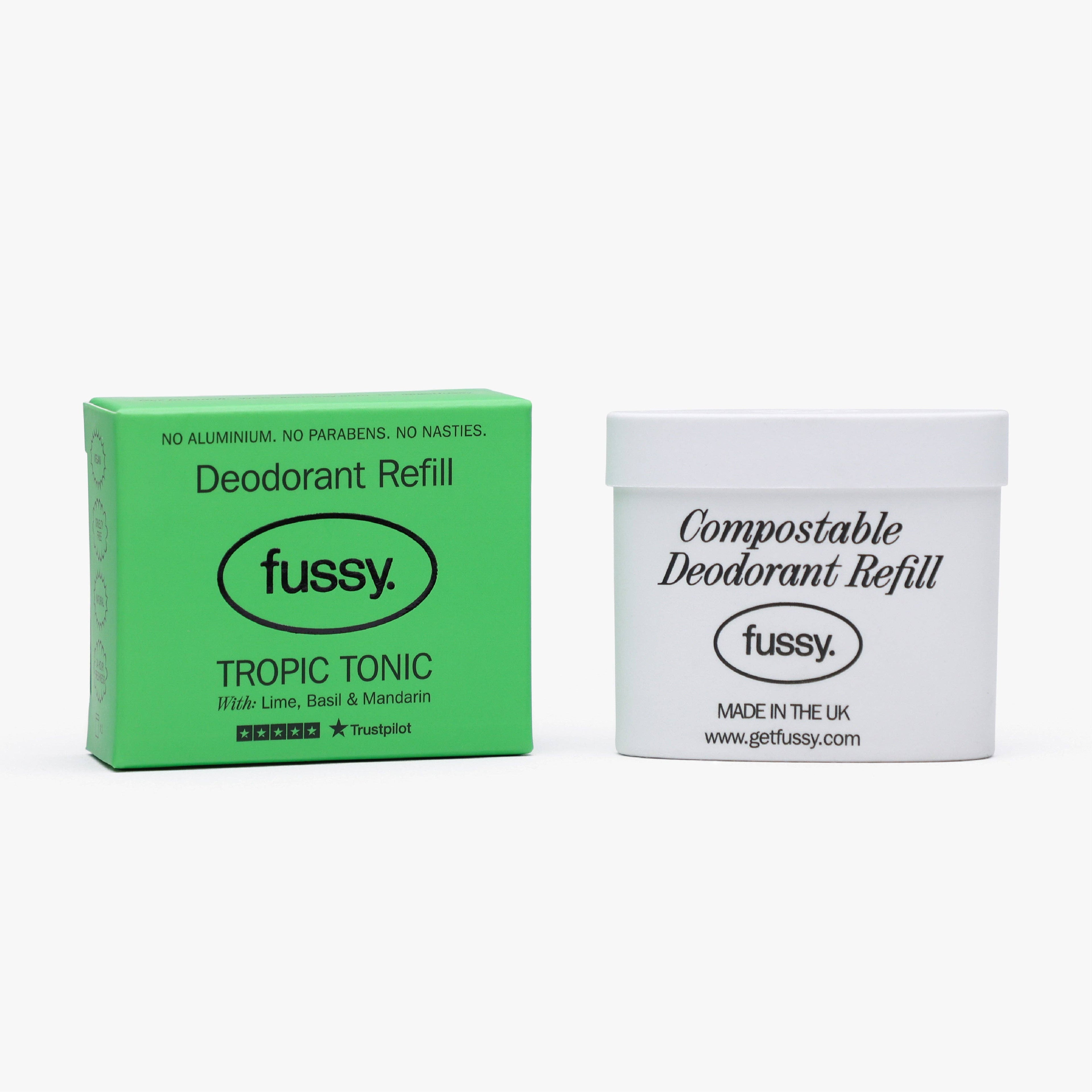 Fussy Natural Deodorant Tropic Tonic Refill