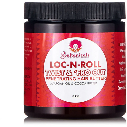 Soultanicals Loc-N-roll, Twist &amp; Fro Out Penetrating Hair Butter 8oz