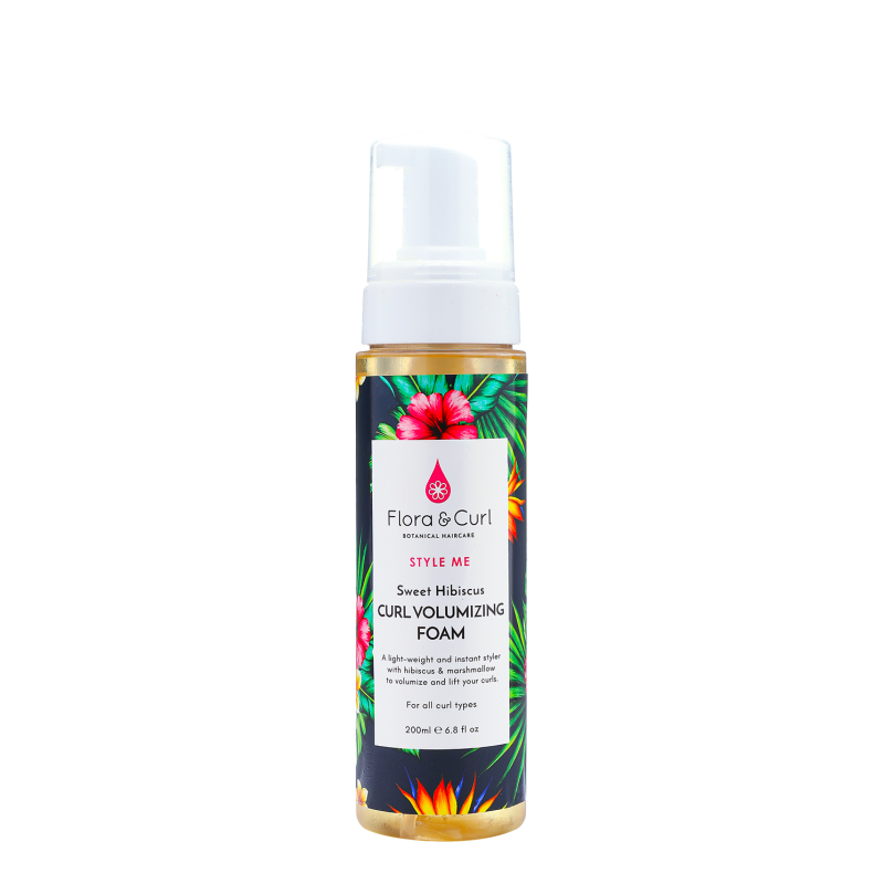 Flora &amp; Curl Sweet Hibiscus Curl Volumizing Foam