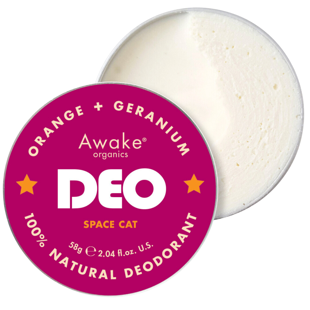 Awake Organics Deo Natural Deodrant Space Cat Orange + Geranium 58g