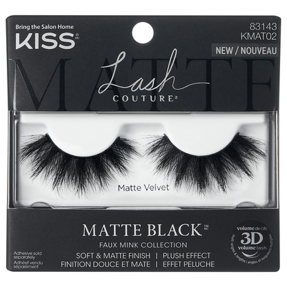 Kiss Lash Couture Matte Black Faux Mink - Matte Velvet