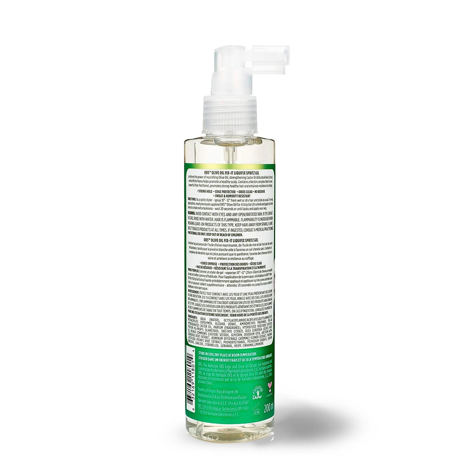 ORS Olive Oil FIX-IT Liquifix Spritz Gel Infused with Castor Oil For Strengthening  6.7oz