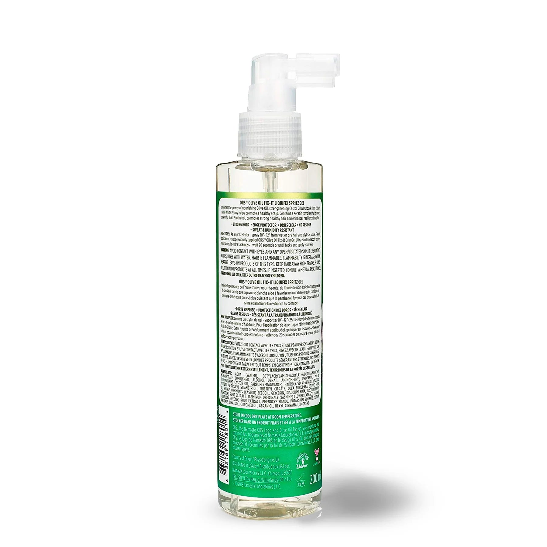 ORS Olive Oil FIX-IT Liquifix Spritz Gel Infused with Castor Oil For Strengthening  6.7oz