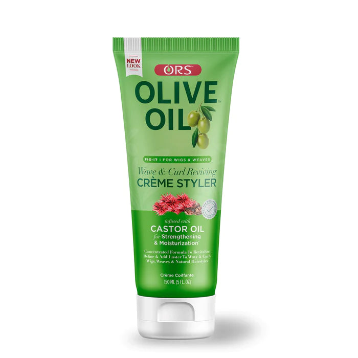 ORS Olive Oil Fix-It Wave &amp; Curl Reviving Crème Styler Infused with Castor Oil For Strengthening &amp; Moisturization 150ml