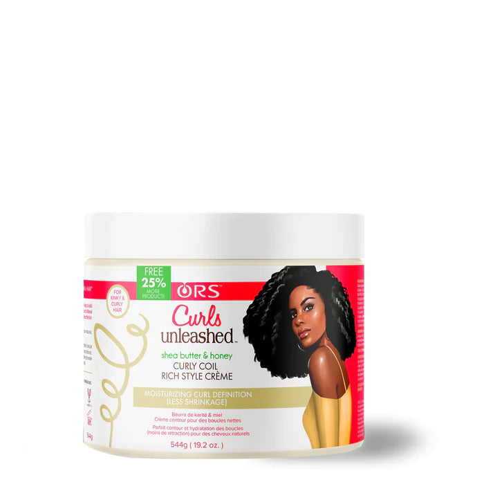 ORS Curls Unleashed Shea Butter &amp; Honey Curl Coil Rich Style Crème 455g