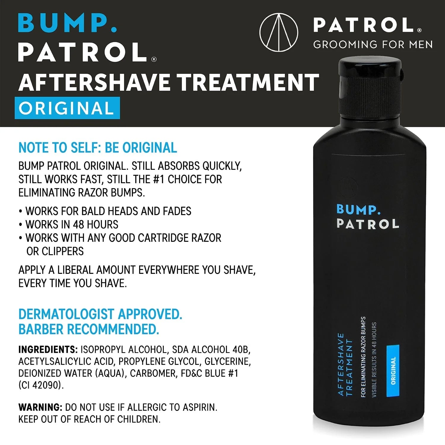 Bump Patrol Aftershave Original 2oz