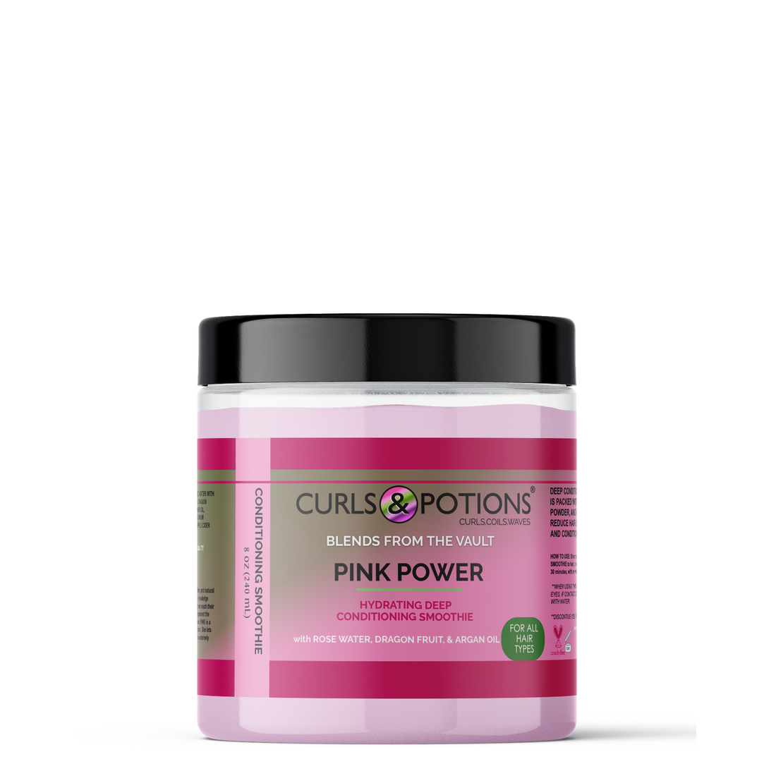 Curls &amp; Potions Blends Pink Power Deep Conditioning Smoothie 8oz