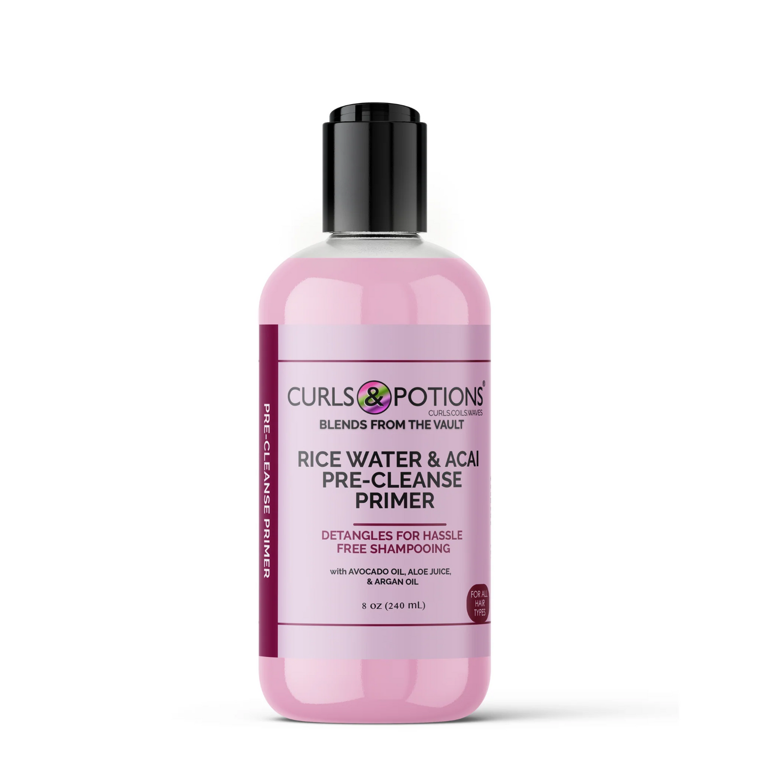 Curls &amp; Potions Blends: Rice Water &amp; Acai Pre-Cleanse Primer 8oz