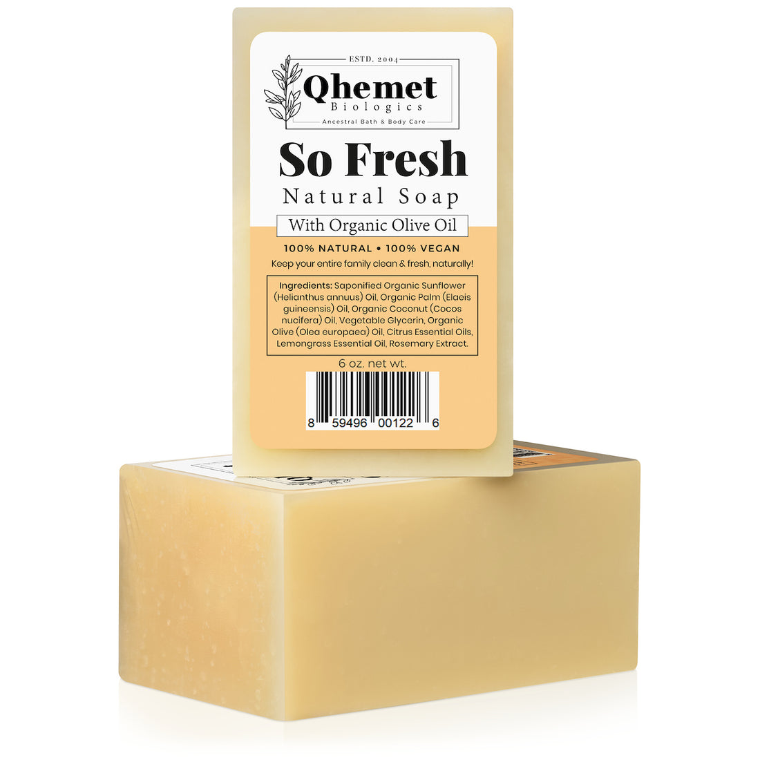 Qhemet Biologics So Fresh Natural Soap 6oz