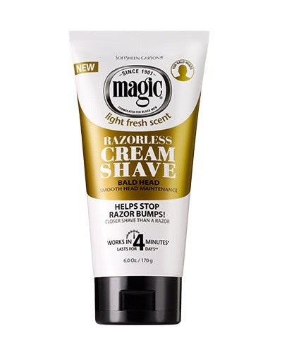 Softsheen Carson Magic Shave®Cream Shave RAZORLESS CREAM SHAVE 6 OZ.