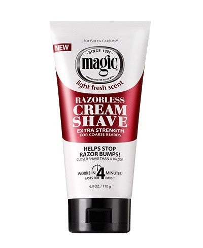 Softsheen Carson Magic Shave®Cream Shave RAZORLESS CREAM SHAVE 6 OZ.