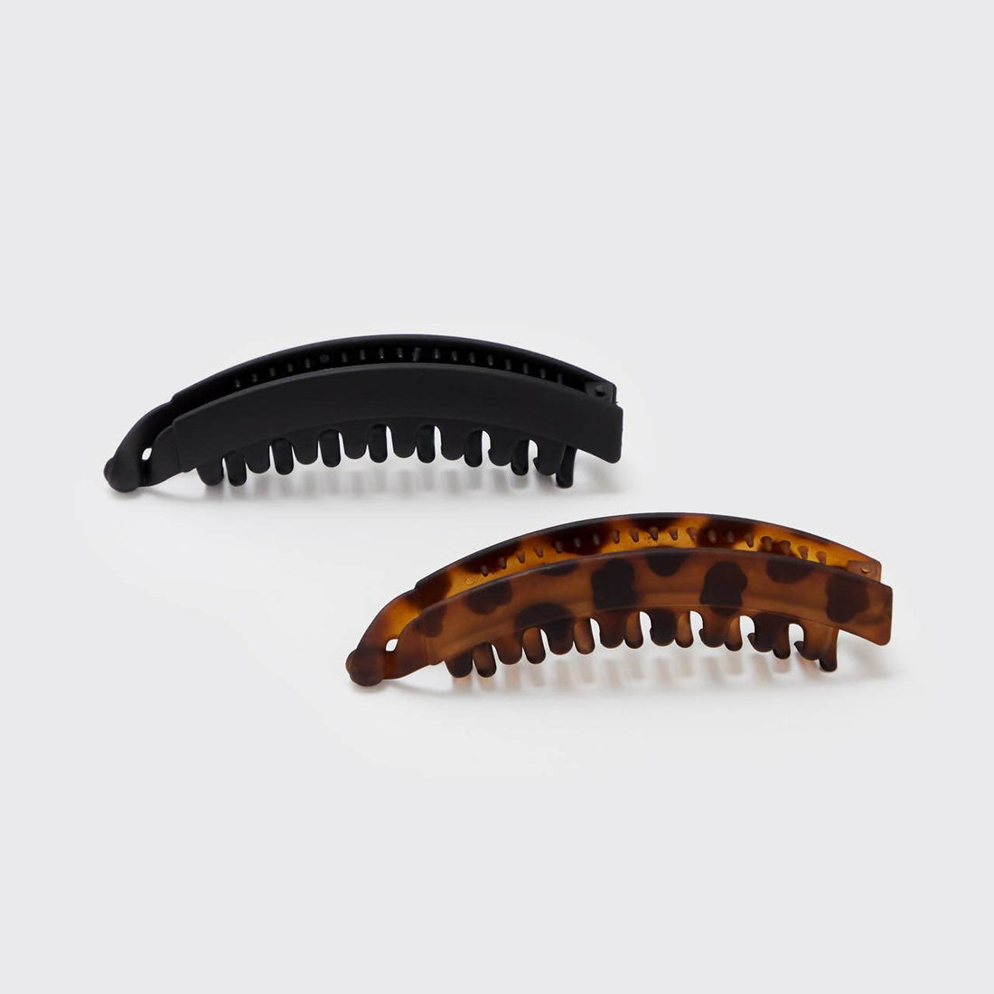 Kitsch Banana Clips 2pc Set - Black &amp; Tort