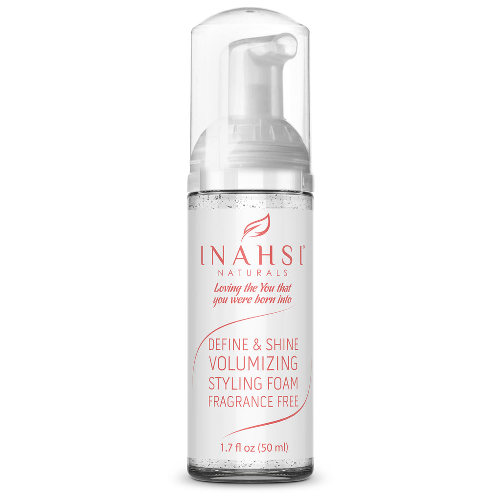 Inahsi Naturals Define &amp; Shine Volumizing Styling Foam -FRAGRANCE FREE