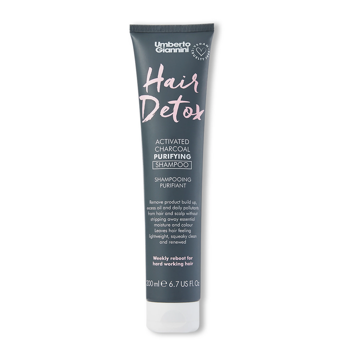 Umberto Giannini Hair Detox Activated Charcoal Purifying Shampoo 200ml