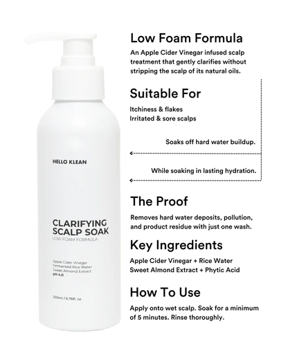 Hello Klean Clarifying Scalp Soak