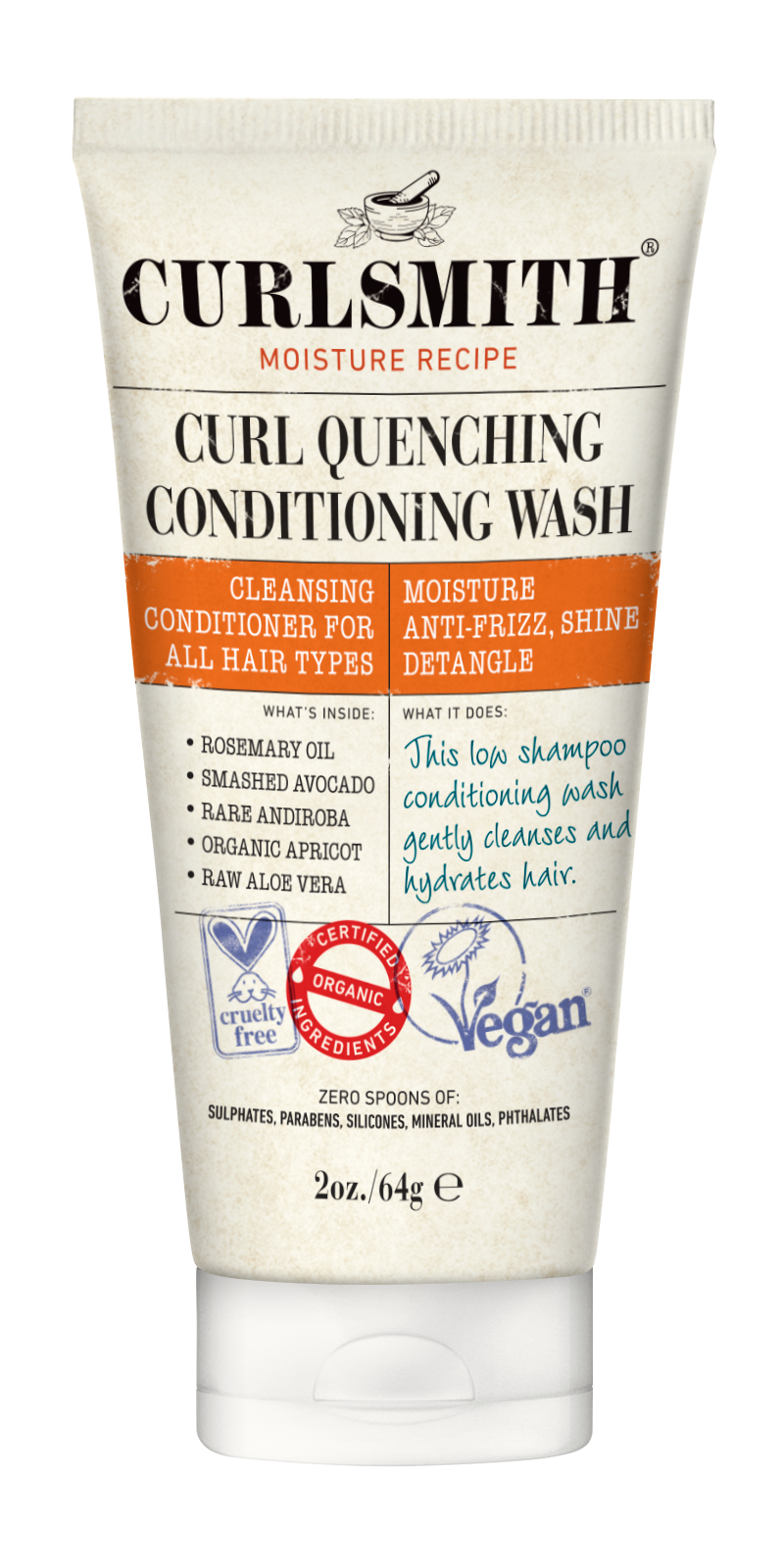 curlsmith curl quenching conditioning wash travel size