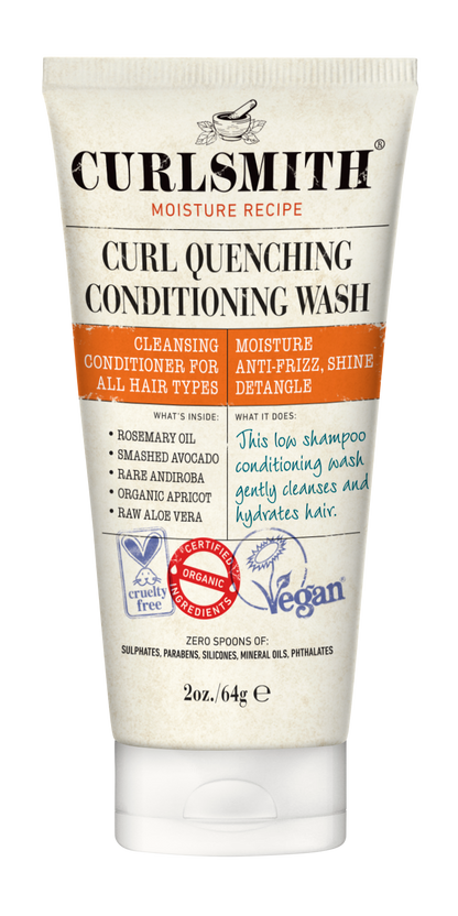 curlsmith curl quenching conditioning wash travel size