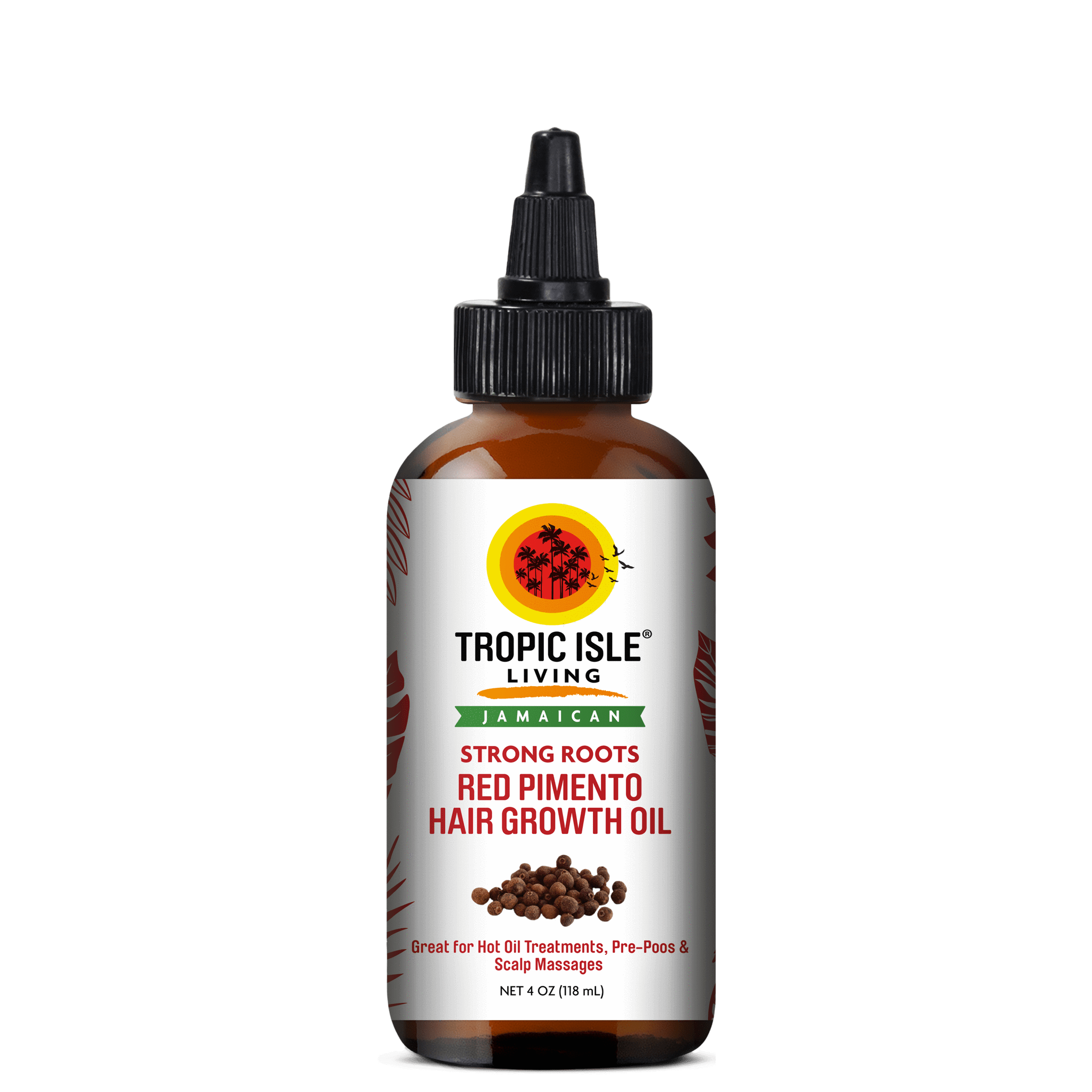 Tropic Isle Living Strong Roots Red Pimento Hair Growth Oil 4oz