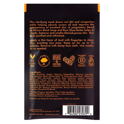 SheaMoisture African Black Soap Clarifying Mud Mask 0.5oz