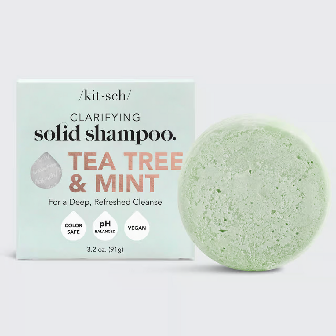 Kitsch Tea Tree + Mint Clarifying Shampoo Bar 3.2oz