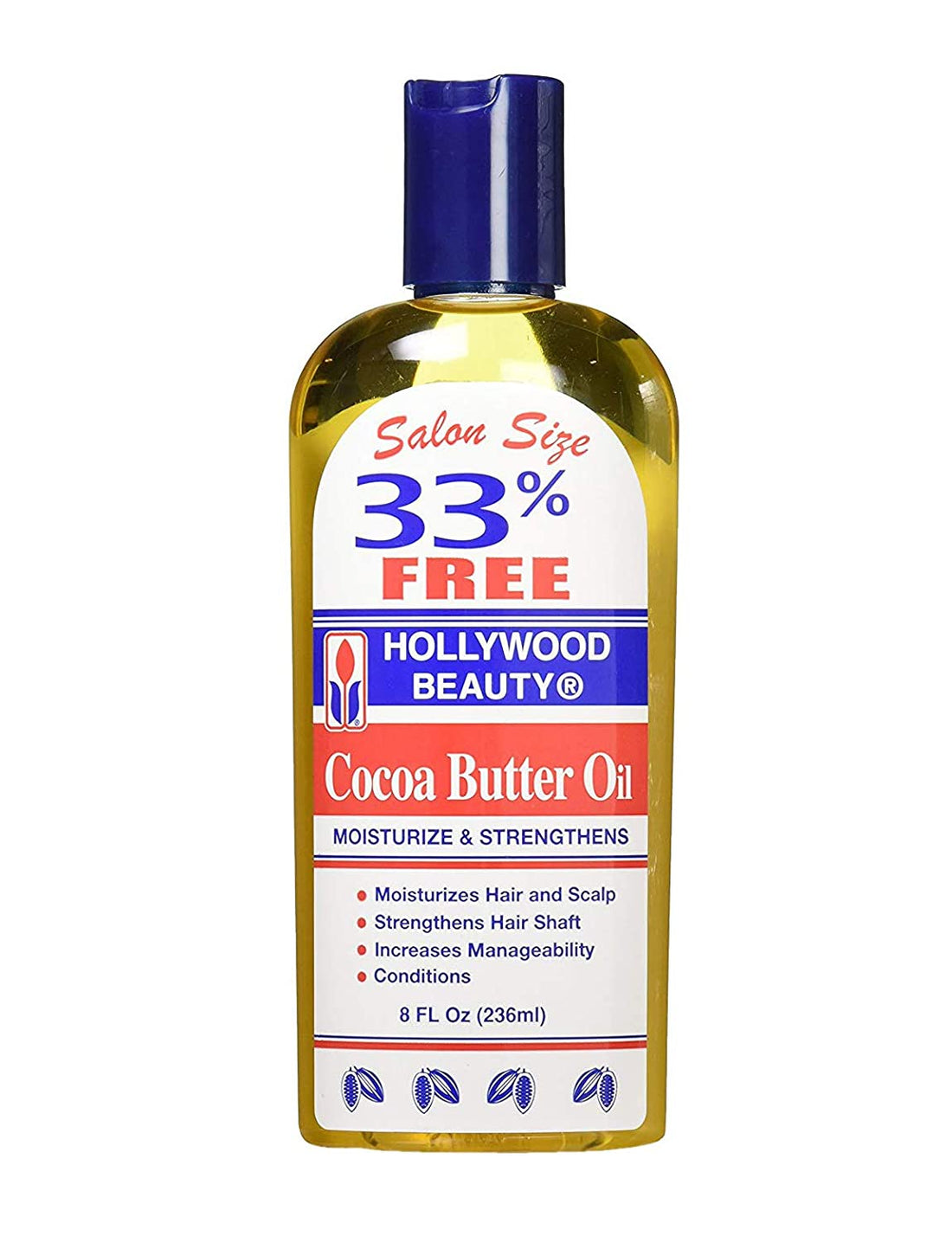 Hollywood Beauty Cocoa Butter Oil Hair &amp; Scalp Moisturizing Treatment 8 oz