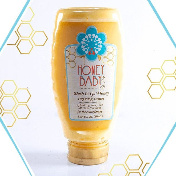 Honey Baby Naturals Wash &amp; Go Honey - All In One Styling Creme