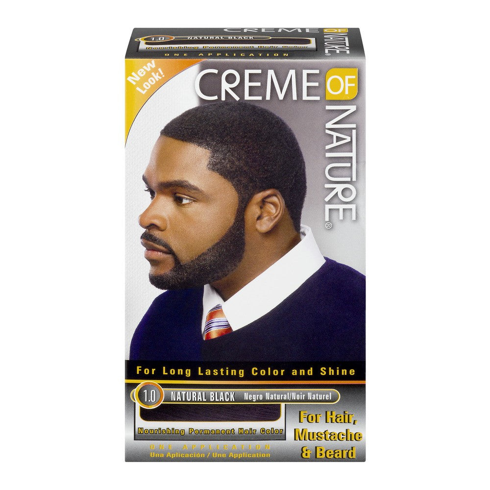 Creme of Nature Men Permanent Hair Color 1.0 Natural Black