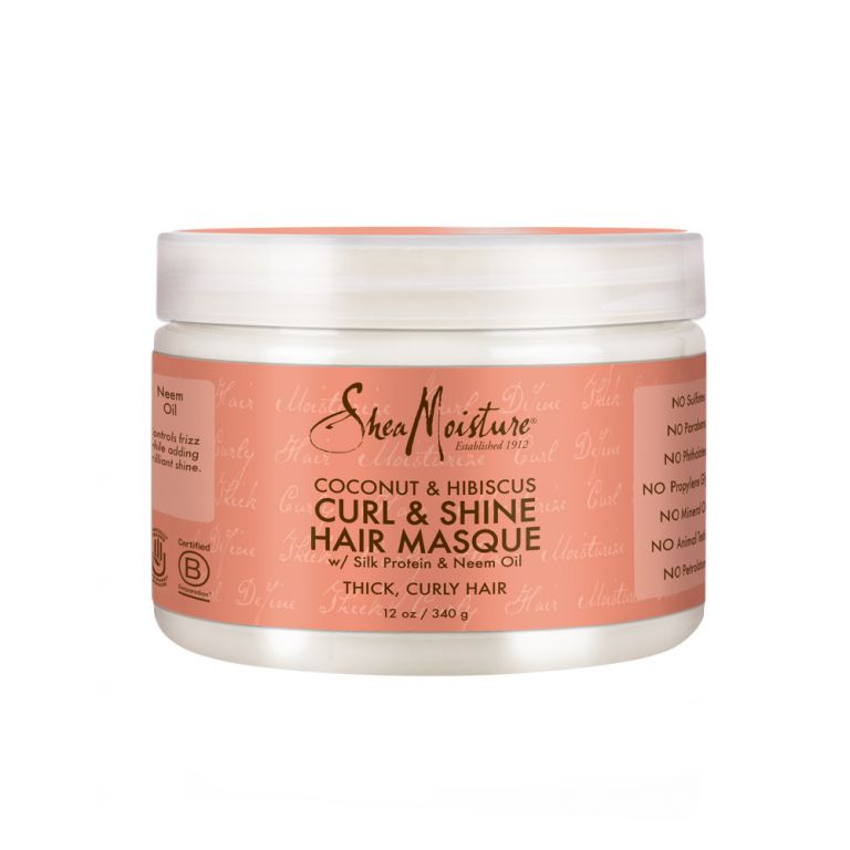 Sheamoisture COCONUT &amp; HIBISCUS CURL &amp; SHINE HAIR MASQUE