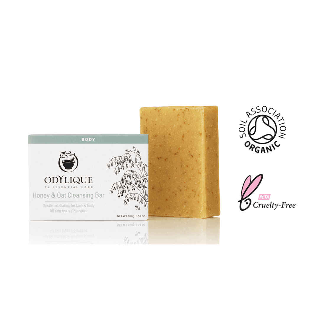 Odylique Honey &amp; Oat Soap Bar 100g