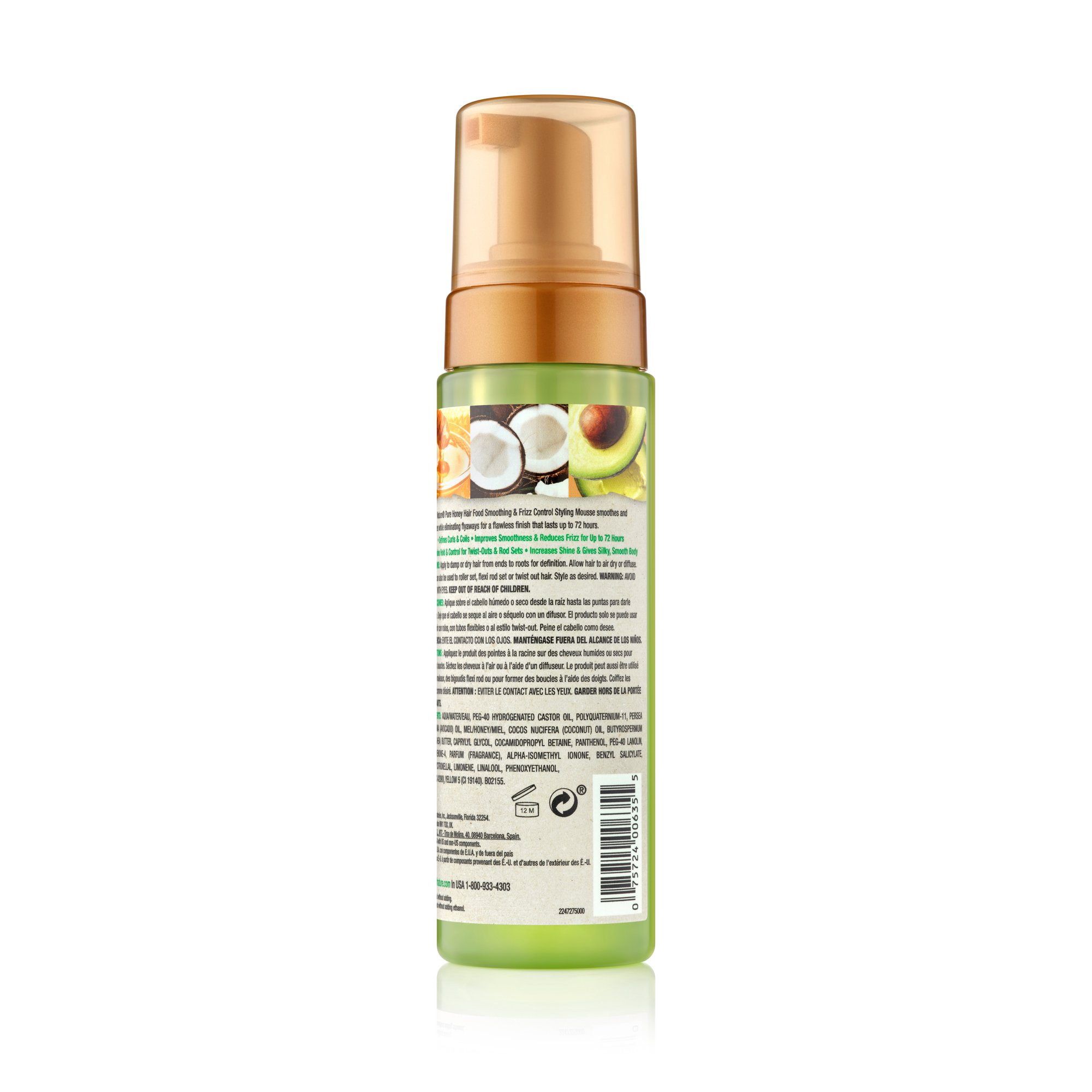 Creme of Nature Hair Food Honey + Avocado Styling Mousse 7oz