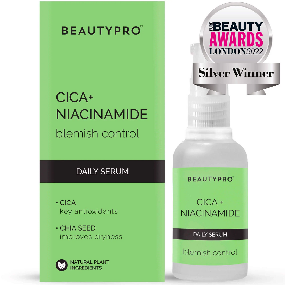 Beauty Pro Cica + Niacinamide Blemish Control Serum 30ml