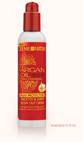 Creme of Nature Argan Oil Heat Protector Smooth &amp; Shine Blow Out Creme 8oz