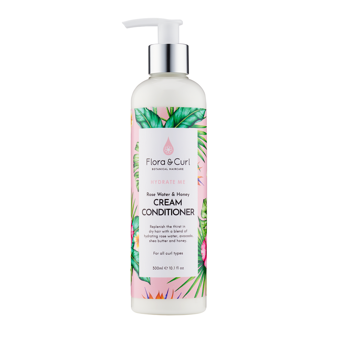 Flora &amp; Curl Rose Water &amp; Honey Cream Conditioner 300ml