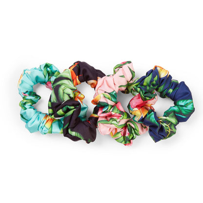 Flora &amp; Curl Small Satin Scrunchies - 4 pcs